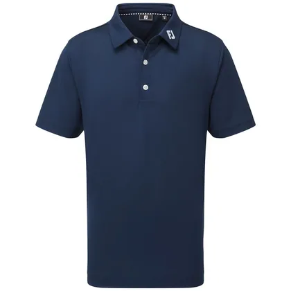 FootJoy Junior Pique Solid Golf Polo Shirt Navy 92746