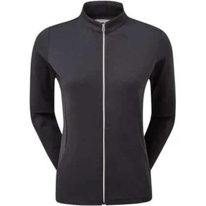 FootJoy Ladies Full-Zip Midlayer Golf Sweater - Black