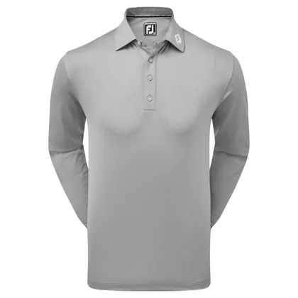 FOOTJOY LONG SLEEVE THERMOLITE SMOOTH GOLF POLO SHIRT 87986 - GREY
