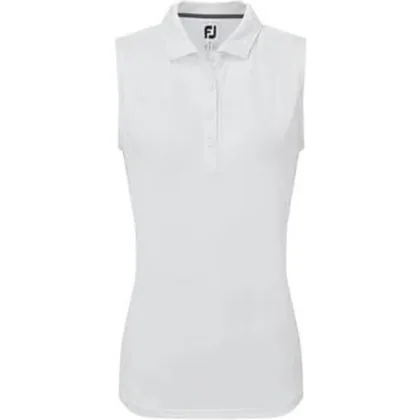 FootJoy Mesh Back Sleeveless Lisle Ladies Golf Polo Shirt