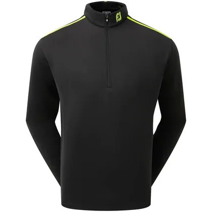 FOOTJOY PERFORMANCE 1/4 ZIP CHILL-OUT 89914 - BLACK / LIME
