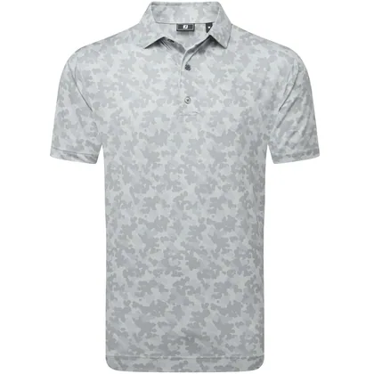 FOOTJOY POP CAMO LISLE GOLF POLO SHIRT 34060 - GREY