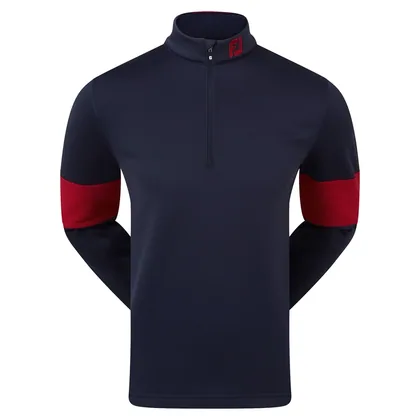 FOOTJOY RIBBED CHILL-OUT XTREME GOLF PULLOVER 88831 - NAVY / RED