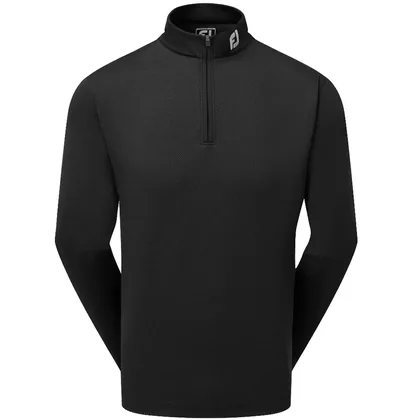 FOOTJOY SPACER KNIT TONAL CHILL-OUT PULLOVER 31941 - BLACK