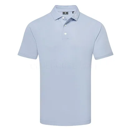 FootJoy Stretch Pique Solid Golf Polo Shirt Chambray 39341