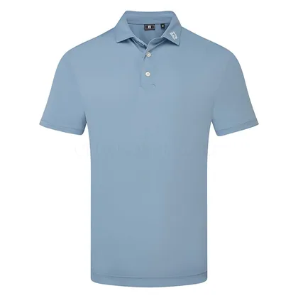 FootJoy Stretch Pique Solid Golf Polo Shirt Windward Blue 40938