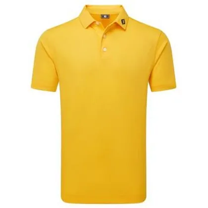 FootJoy Stretch Pique Solid Mens Shirt - Taxi