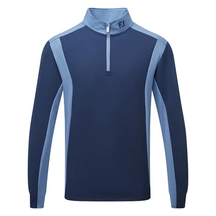 FootJoy ThermoSeries Blocked 1/4 Zip Golf Pullover Navy/Midnight 41714