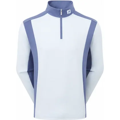 FootJoy ThermoSeries Blocked Golf Midlayer - Mist/Midnight