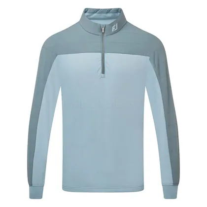 FootJoy ThermoSeries Hybrid 1/4 Zip Golf Pullover Green/Grey 37834