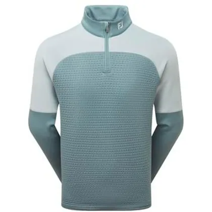 FootJoy ThermoSeries Jacquard Golf Midlayer - Grey/Green