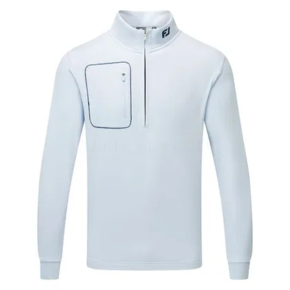 FootJoy ThermoSeries Texture 1/4 Zip Golf Pullover Mist 41713