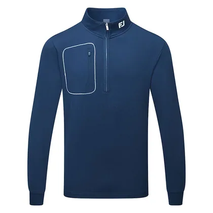 FootJoy ThermoSeries Texture 1/4 Zip Golf Pullover Navy 41711