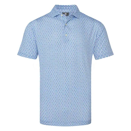 FootJoy Vegas Marker Lisle Golf Polo Shirt Riviera 40937