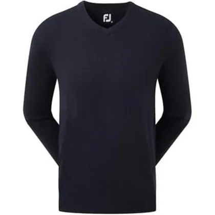 FootJoy Wool Blend V-Neck Sweater - Navy