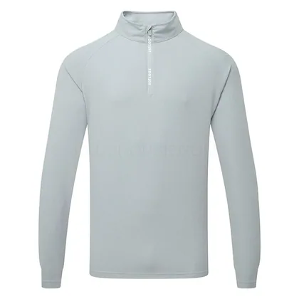 FootJoy Wordmark Chill-Out 1/4 Zip Golf Pullover Heather Grey 39357