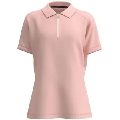 Forelson Blockley Ladies Short Sleeve Zip Polo - Pink