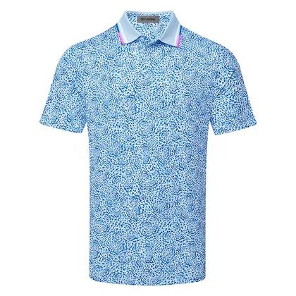 G/FORE Fireworks Tech Jersey Golf Polo Shirt Baja GMP000124-BAJA