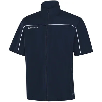 GALVIN GREEN 2026 AIR HALF SLEEVE PERTEX® GOLF JACKET - NAVY / WHITE