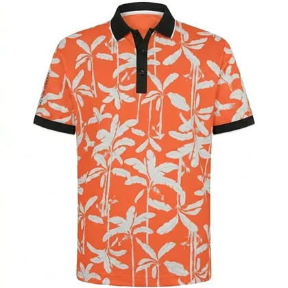 GALVIN GREEN 2026 MERRY GOLF POLO SHIRT - ORANGE / BLACK