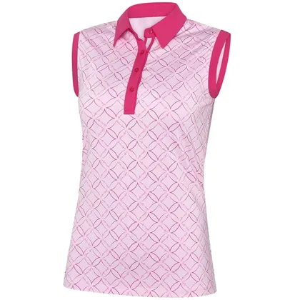 GALVIN GREEN 2026 MIA LADIES SHORT SLEEVE GOLF SHIRT - PINK / FUCHSIA