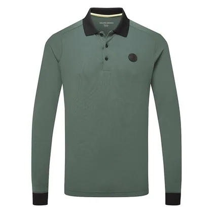 Galvin Green Concept Murdoch Long Sleeve Golf Polo Shirt Jungle Green D01001598668