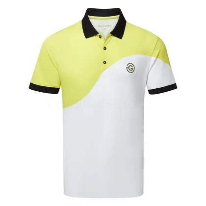 Galvin Green Concept Myron Golf Polo Shirt White/Sunny Lime D01001489402