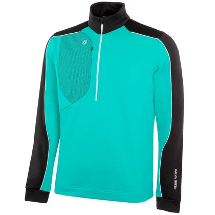 GALVIN GREEN DAVE INSULA™ GOLF PULLOVER – BLACK / ATLANTIS