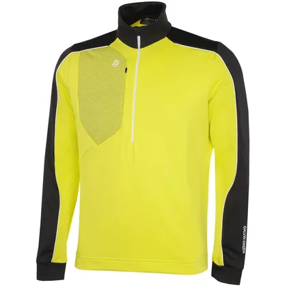 GALVIN GREEN DAVE INSULA™ GOLF PULLOVER – SUNNY LIME / BLACK