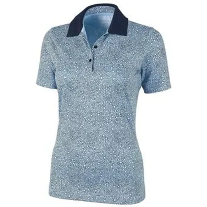 Galvin Green Madelene Ventil8 Ladies Golf Polo Shirt - Navy/Bluebell