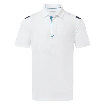 Galvin Green Marshall Golf Polo Shirt White/Navy/Storm Blue D01001348672