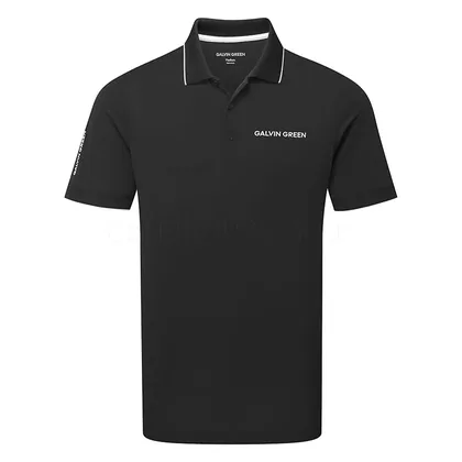 Galvin Green Marty Tour Golf Polo Shirt Black 9403