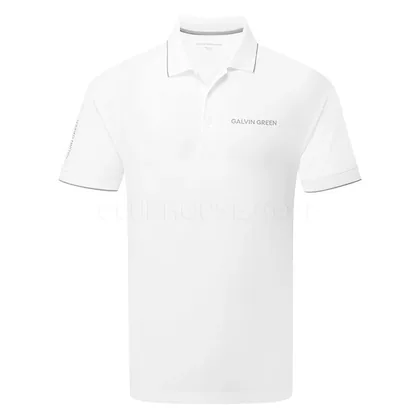 Galvin Green Marty Tour Golf Polo Shirt White 9409