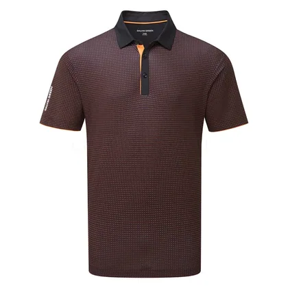 Galvin Green Medley Golf Polo Shirt Black/Orange D01001688708