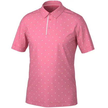 GALVIN GREEN MIKLOS GOLF POLO SHIRT - CAMELIA ROSE