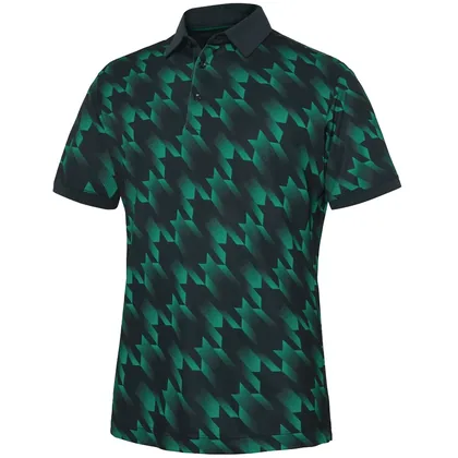 GALVIN GREEN MILES GOLF POLO SHIRT - NAVY / GOLF GREEN