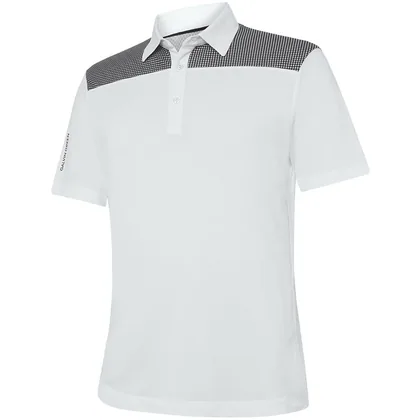 GALVIN GREEN MIRAN GOLF POLO SHIRT - WHITE / BLACK
