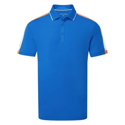 Galvin Green Mulligan Golf Polo Shirt Royal Blue/White/Orange D01001618660