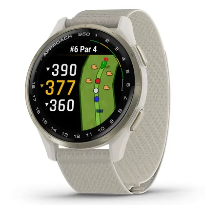 GARMIN 2026 APPROACH S50 GOLF GPS WATCH - WHITE +FREE GIFT