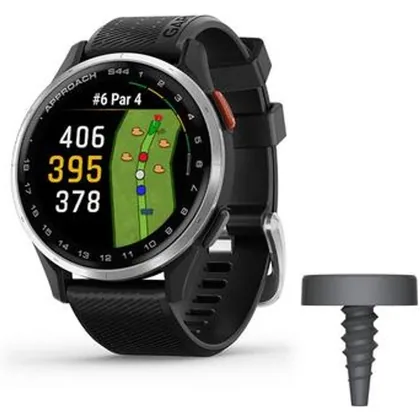 Garmin Approach S44 GPS Watch/CT1 Tags Bundle