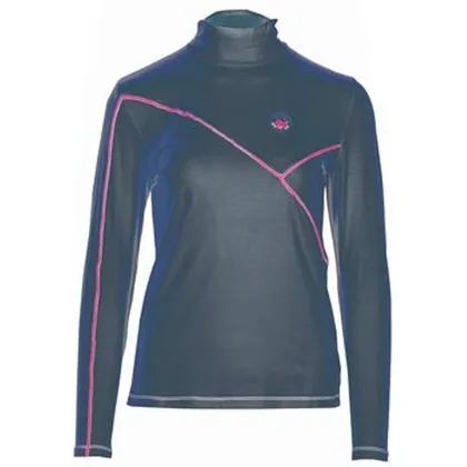 Girls Golf Long Sleeve Polo Shirt - Lovely Blue
