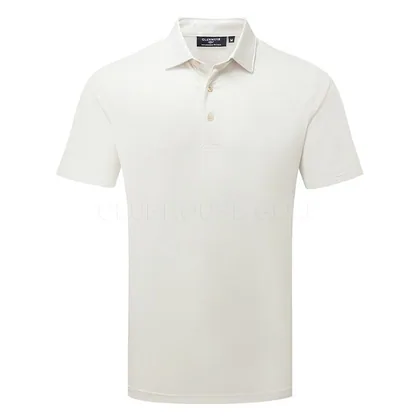 Glenmuir Carrbridge Golf Polo Shirt White/Linen MSP7685-CAR