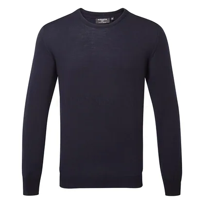 Glenmuir Knox Crew Neck Merino Golf Sweater Navy KM7616CN-KNO