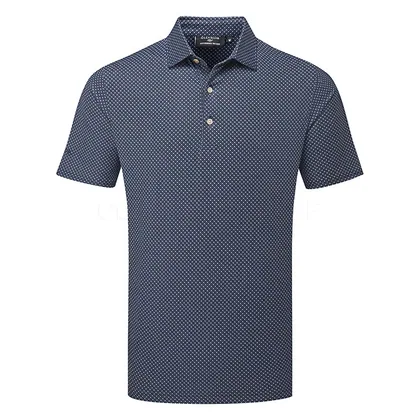 Glenmuir Morton Golf Polo Shirt Light Grey/Navy MSP7685-CAR