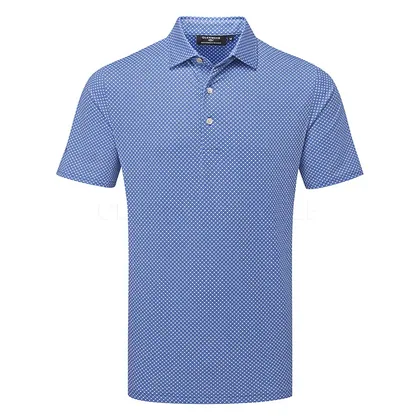 Glenmuir Morton Golf Polo Shirt White/Tahiti MSP7685-CAR