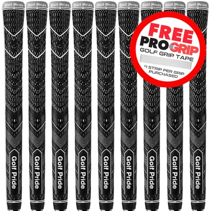 GOLF PRIDE 2026 MULTI COMPOUND PLUS4 TEAMS STANDARD GOLF GRIP - BLACK / GREY