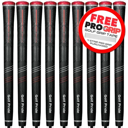 GOLF PRIDE CP2 PRO GOLF GRIP BLACK / RED - UNDERSIZE