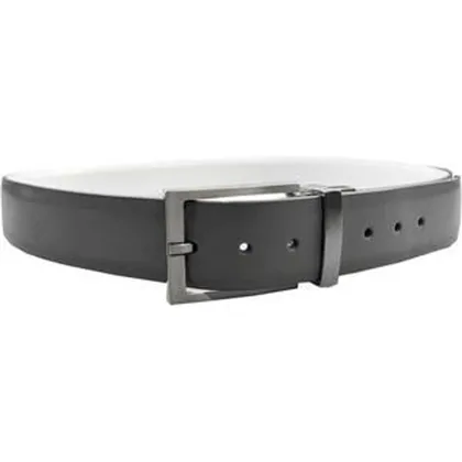 Greg Norman Reversible Leather Belt - Grey/White