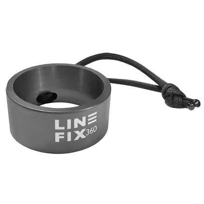 GROOVEFIX LINEFIX360™ GOLF BALL ALIGNMENT AID - GUNMETAL