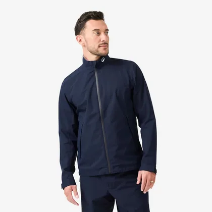 M Golf Waterproof Rain Jacket - Rw500 Navy Blue